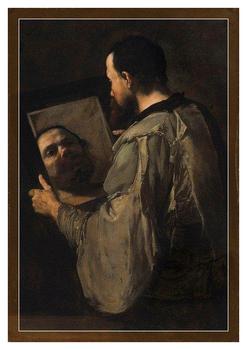 Filósofo sujetando un espejo - Jusepe de Ribera